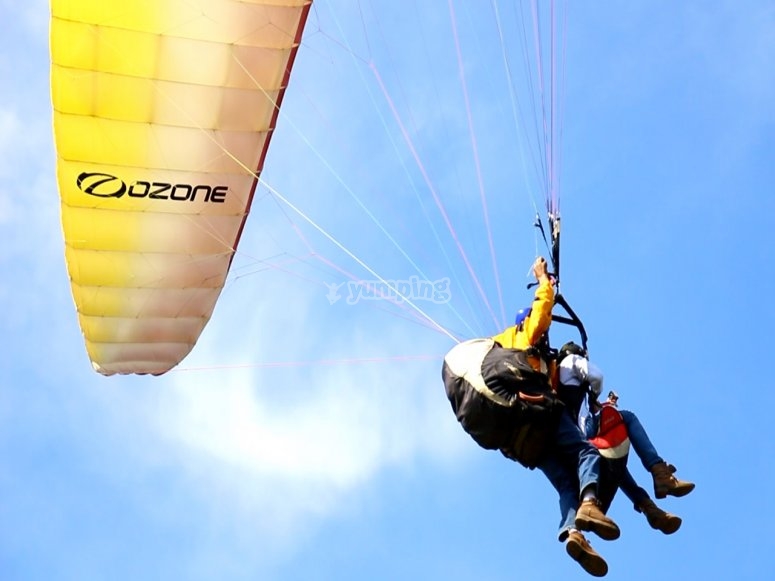 Vuelo tándem en parapente