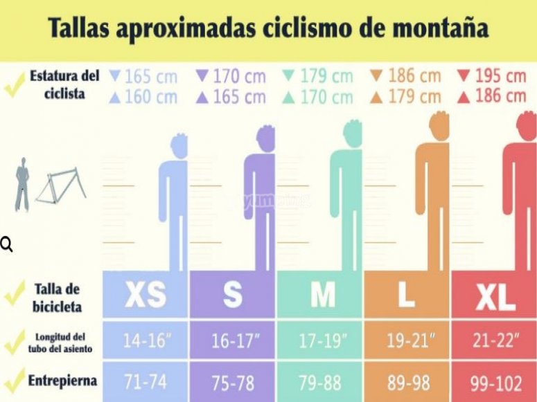 Guía de tallas para la bicicleta