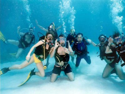 Diving initiation course in Mahahual