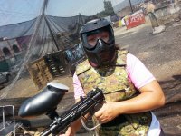  Playing paintball 