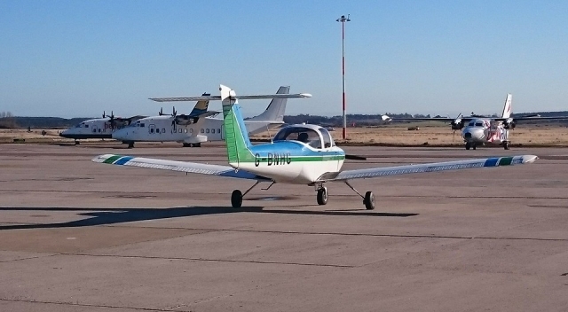  El aeropuerto de Highland Aviation Flying School 