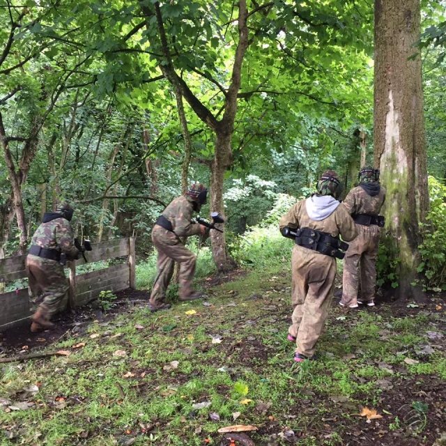  Escondiéndose en el bosque 