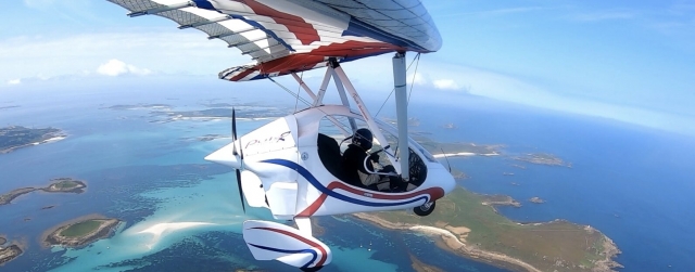  Volando sobre la sombra de azul 