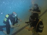 Lección de buceo 