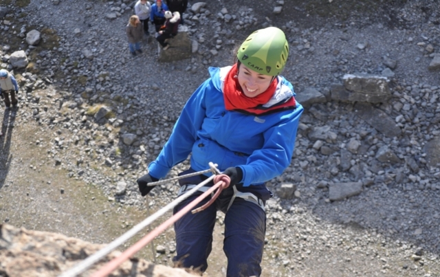 Desafío de escalada en roca