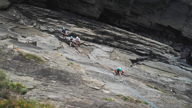 Escalada en roca en Devon 