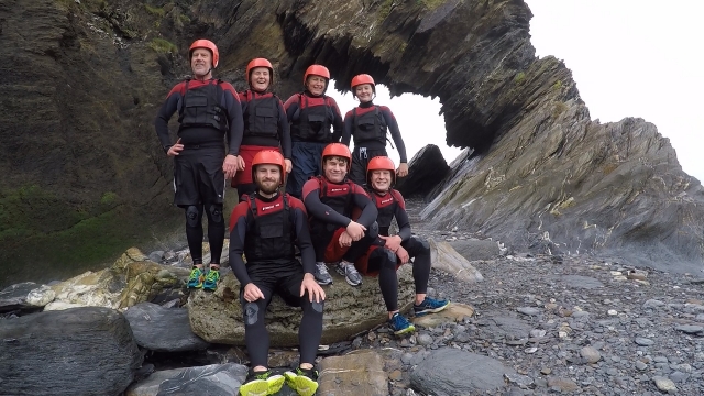  Coasteering en Devon