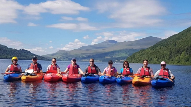 Divertida sesión de kayak en grupo en Loch Tay 