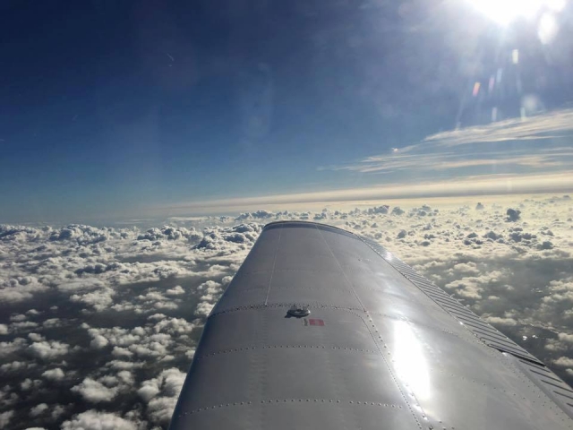  Hermosa formación de nubes 