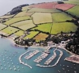 Vista de pájaro del puerto 