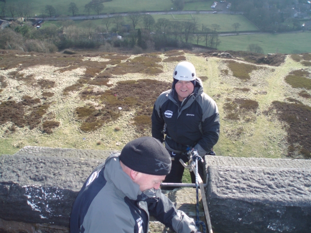  Personal probando el aparejo 