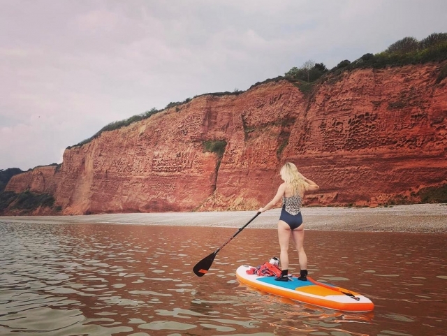  SUP en la costa de Devon 