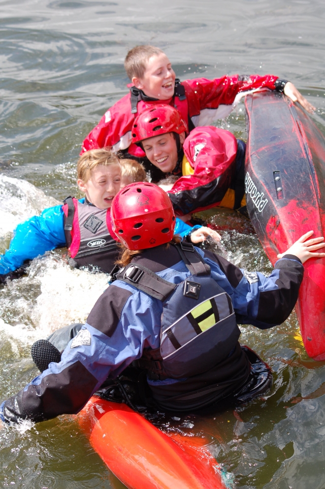  Entrenamiento de kayak de agua plana 