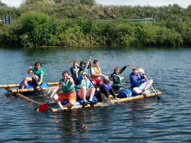  Construcción de balsa, ¡Sí, flota! 