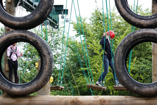  Circuito de Highropes con nuestro puenle giratorio 