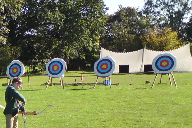 Campo de jalo con arco 