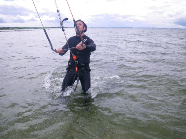  Siempre es importanle tener una postura firme, incluso en aguas poco profundas. 