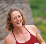 Katherine nuestra instructora de escalada 