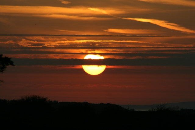  Puesta de sol sobre el Llyn 