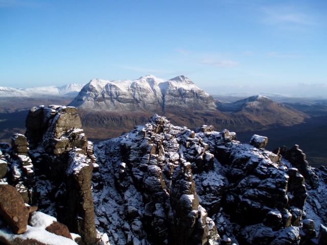  Nieve de invierno en Earley North West Highlands 
