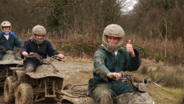  Los cuatrimotos son divertidos para todos. 