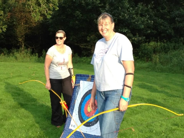  El jalo con arco es una gran actividad para probar. 