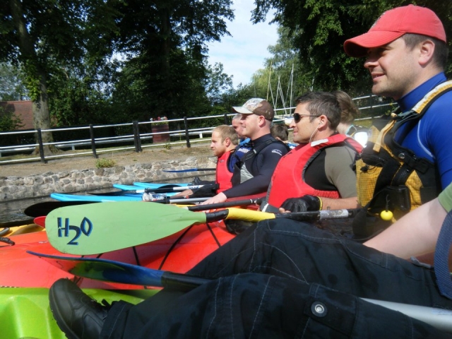 ¡Hacer kayak es divertido! 