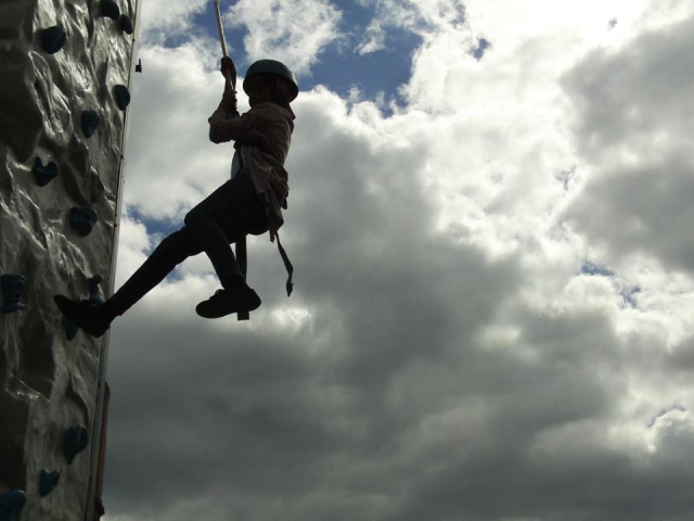  La escalada es una gran actividad para hacer. 