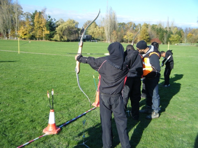 El jalo con arco es un gran deporle. 