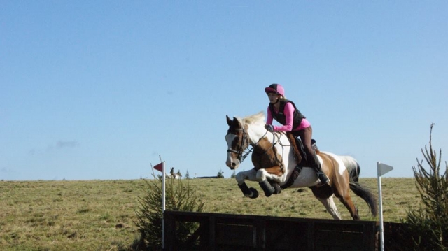 Saltos en West Somerset Riding Club.