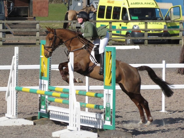 Saltos en West Somerset Riding Club.