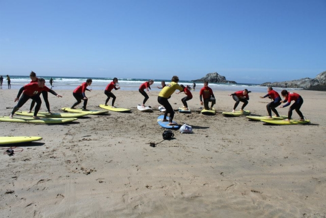 Crantock Bay Surf School Surfing