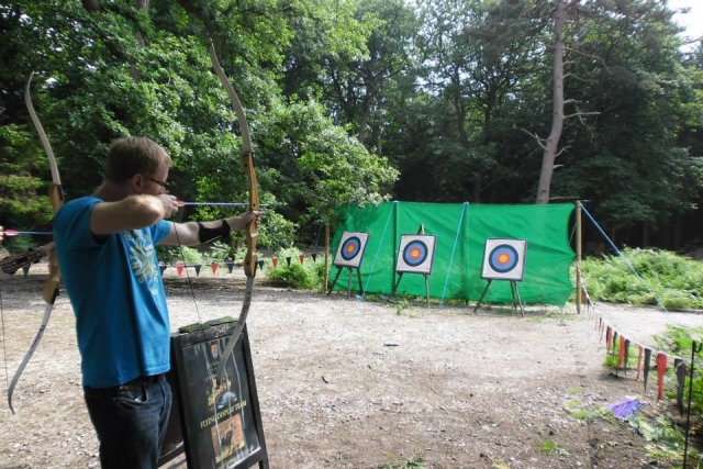 Jalo con arco en Peckforton 