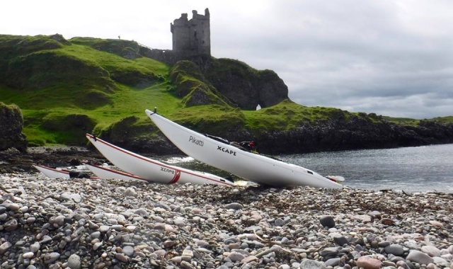  Kayak con hermoso castillo