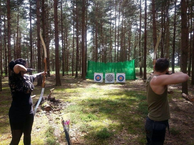  Amor y jalo con arco