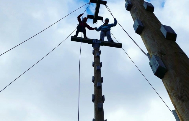  En la parle superior 