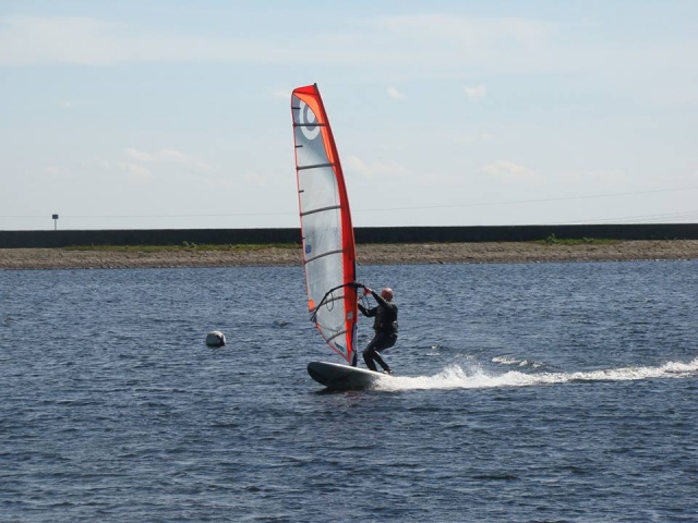  Kitesurf en el embalse Watergrove