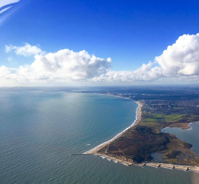 vista aérea de la costa 