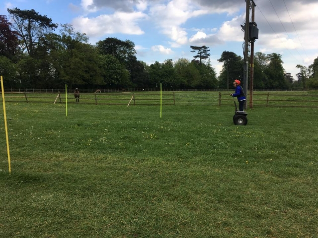  segway en el campo 