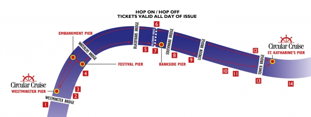 La ruta del Crucero Circular.