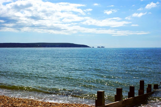  La costa de la Isla de Wight.