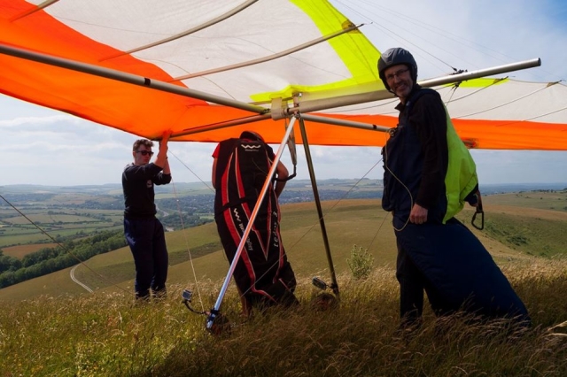  Ala delta en tándem en Airsports Sussex 