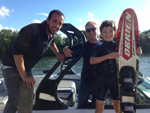  Con el personal de Lakeside Ski & Wake 