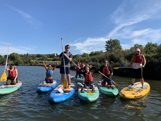 Paddle board en grupo