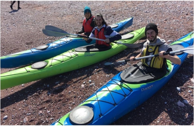 Tripulación de kayak