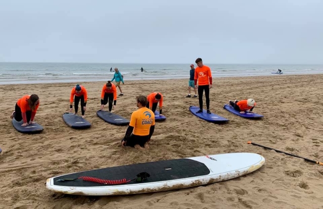  Clases en la playa de Putsborough 
