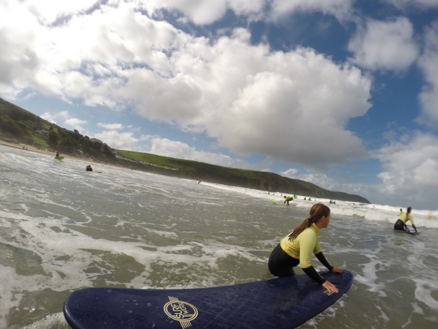 Adéntrale en el surf 