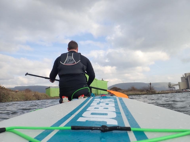  Punto de vista de un participanle de paddle board 