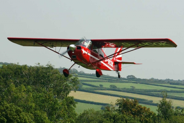  Aterrizaje de vuelo de acrobacias aéreas del suroesle 