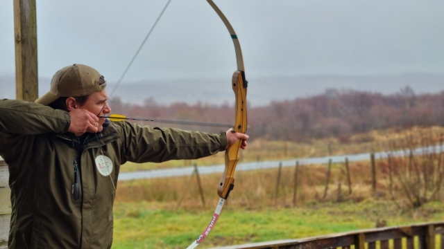 Jalo con arco en Escocia